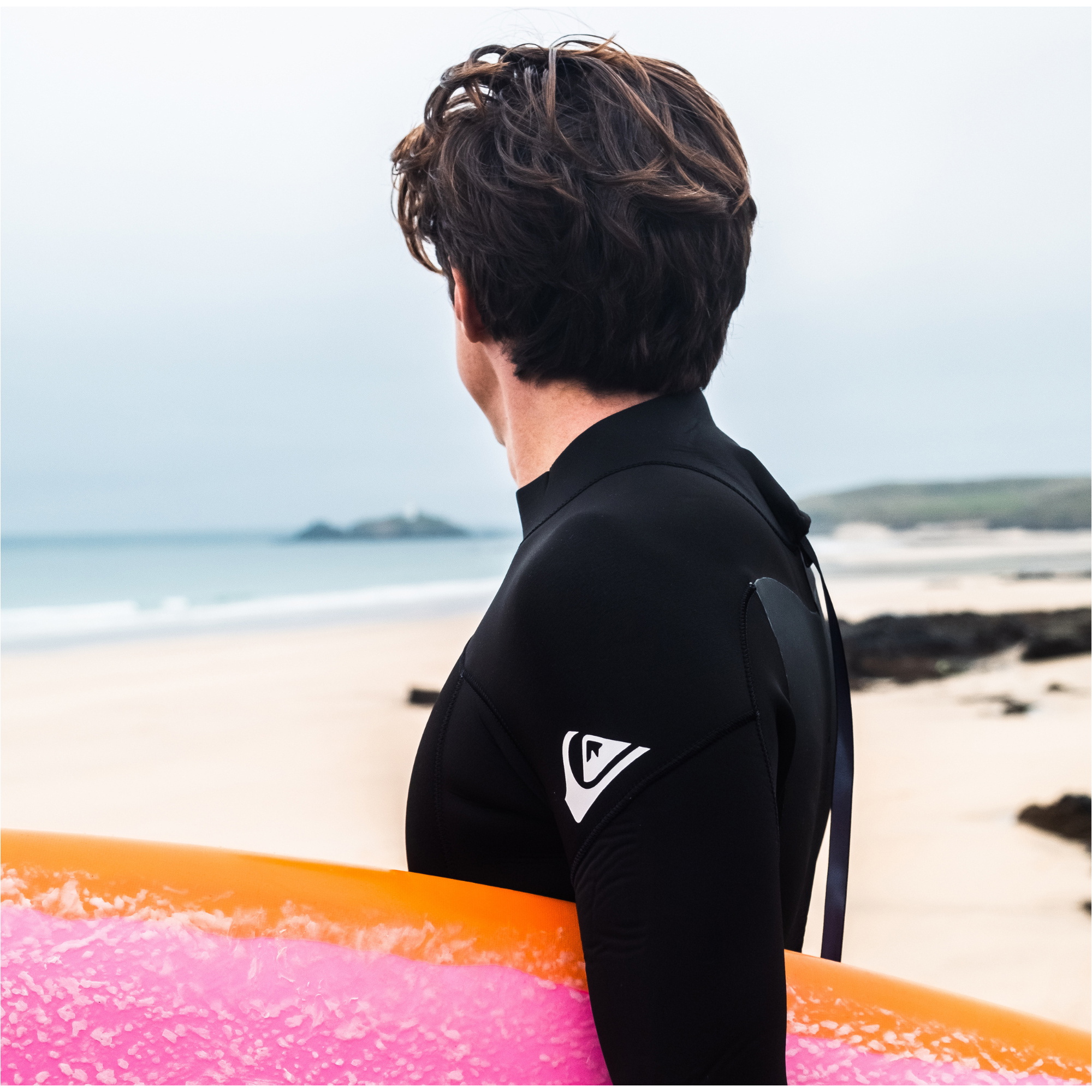 2025 Quiksilver Hommes Prologue 3/2mm GBS Back Zip Combinaison Néoprène EQYW103222 - Black